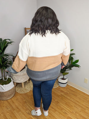 Nora Neutrals Colorblock Sweater