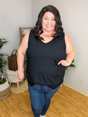 Aubrie Strappy Reversible Tank (2 colors)