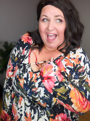 Bella Bold Floral Strappy Top (2 colors)