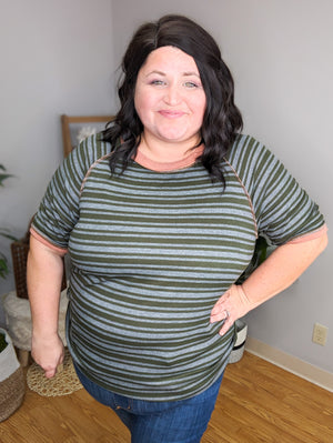 Riley Retro Ringer Striped Tee