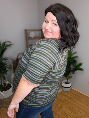Riley Retro Ringer Striped Tee