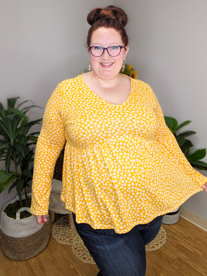 Abby Ditsy Floral Babydoll Top