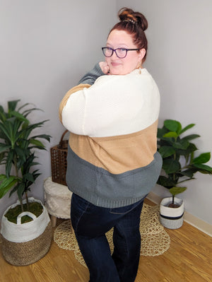 Nora Neutrals Colorblock Sweater