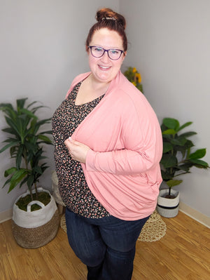 Darla Black Ditsy Floral Dolman