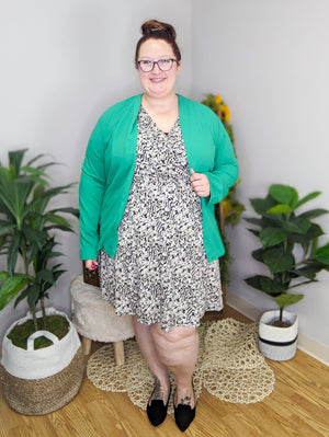 Talullah Solid Blazer in Kelly Green