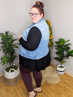 Baby's Got Her Blue Jeans On Denim Vest