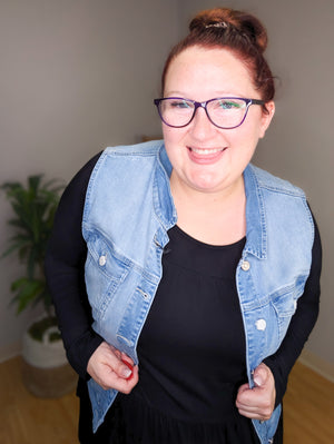 Baby's Got Her Blue Jeans On Denim Vest