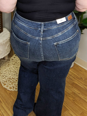 Judy Blue Button Fly Wide Leg Jeans