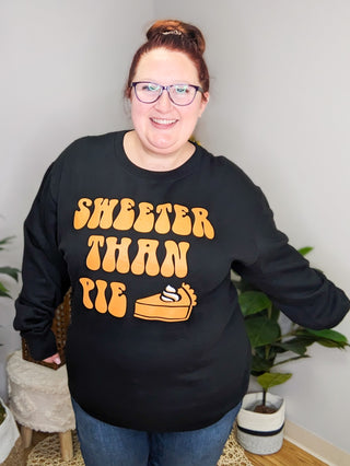 SALE- Sweeter Than Pie Graphic Pullover