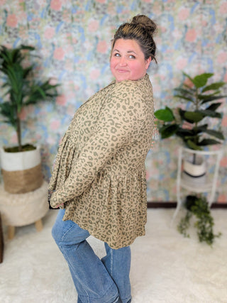 Anthea Tiered Cardigan in Leopard-4- Overlayer Tops-BE STAGE-Styled by Stacked - A Plus Size Women's Boutique in Lakeville, MN