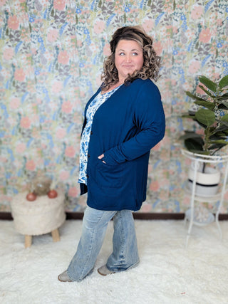 Cori Classic Cardigan w/Oversized Buttons (2 Colors)-4- Overlayer Tops-MICHELLE MAE-Styled by Stacked - A Plus Size Women's Boutique in Lakeville, MN
