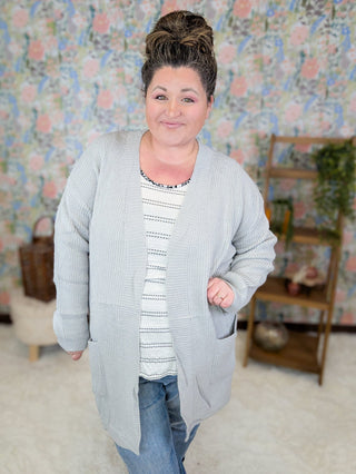 Mia Ivory Textured Stripe Tank w/Black Floral Trim-1- ShortSlv/Slvless Tops-HAPTICS-Styled by Stacked - A Plus Size Women's Boutique in Lakeville, MN