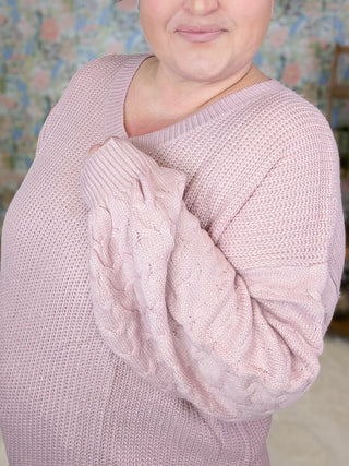 Talina Balloon Sleeve Textured Sweater in Solids (5 colors)-2- Long Sleeve Tops-MICHELLE MAE-Styled by Stacked - A Plus Size Women's Boutique in Lakeville, MN