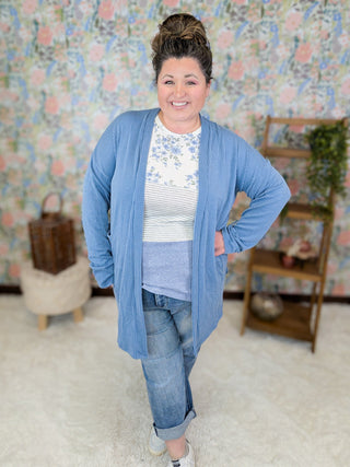 Anita Strappy Detail Tank in Floral + Stripe Colorblock (3 Colors)-1- ShortSlv/Slvless Tops-LOVELY MELODY-Styled by Stacked - A Plus Size Women's Boutique in Lakeville, MN