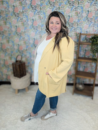 Lonnie Colorblock Blazer (2 Colors)-4- Overlayer Tops-Davi and Dani-Styled by Stacked - A Plus Size Women's Boutique in Lakeville, MN
