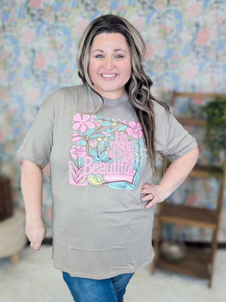 6- Graphic Tops He Makes All Things Beautiful Tee *DEAL* plus size clothing