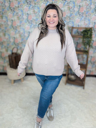 Meadow Textured Spring Sweater in Solids (5 Colors)-2- Long Sleeve Tops-MICHELLE MAE-Styled by Stacked - A Plus Size Women's Boutique in Lakeville, MN