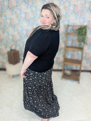 Rooney Short Sleeve Cardigan w/Embellished Buttons-4- Overlayer Tops-WHITE BIRCH-Styled by Stacked - A Plus Size Women's Boutique in Lakeville, MN