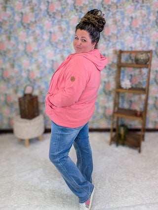 PHC Triple Stretch Full Zip Hoodie in Sunkissed Coral