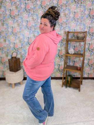 PHC Triple Stretch Full Zip Hoodie in Sunkissed Coral