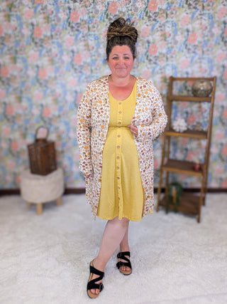 Beverly Button Front Tank Dress w/Pockets in Solids