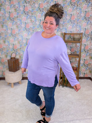 Kellie Dolman Long Sleeve w/Side Slits (2 Colors)