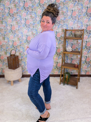 Kellie Dolman Long Sleeve w/Side Slits (2 Colors)