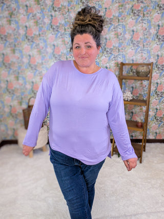 Kellie Dolman Long Sleeve w/Side Slits (2 Colors)