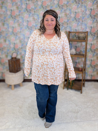 Morgana Long Sleeve Babydoll in Florals (5 Prints)
