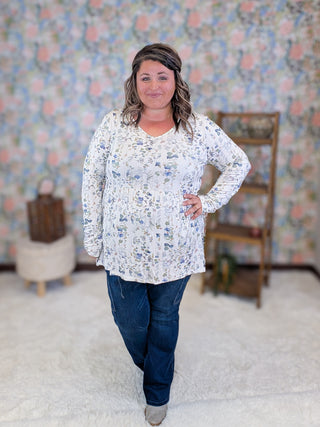 Morgana Long Sleeve Babydoll in Florals (5 Prints)
