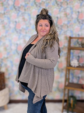 Winifred Button Detail Draped Cardigan (3 Colors)