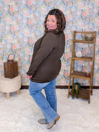 Blair Mockneck Long Sleeve with Thumbholes in Solids (9 Colors)