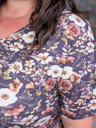 Marissa Luxe Short Sleeve Babydoll Top in Florals (5 Prints)