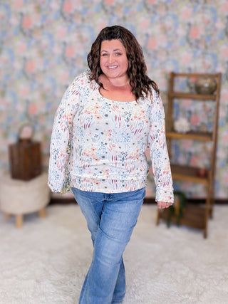 Bailey U-Neck Long Sleeve in Florals (6 Prints)