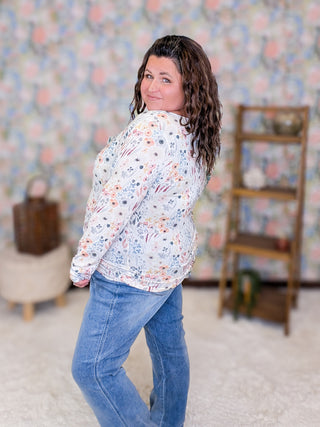 Bailey U-Neck Long Sleeve in Florals (6 Prints)