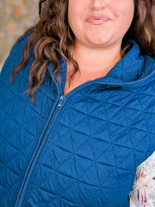 Lissa Premium Quilted Vest w/Hood (4 Colors)