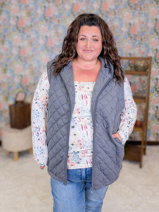Bailey U-Neck Long Sleeve in Florals (6 Prints)