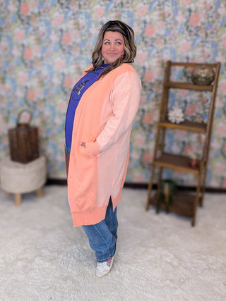 Jonah Longline Sweatshirt Cardigan (3 Colors)