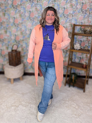Jonah Longline Sweatshirt Cardigan (3 Colors)
