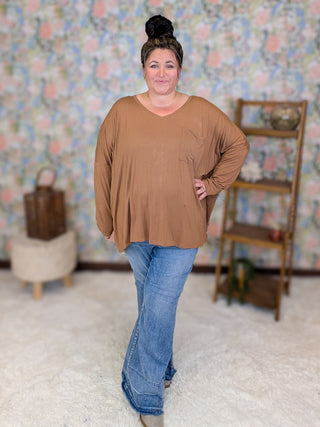 Jamie Luxe Slouchy Long Sleeve Top