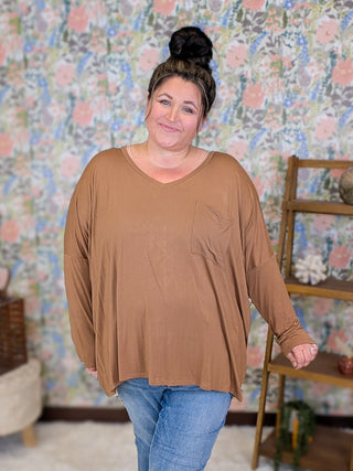 Jamie Luxe Slouchy Long Sleeve Top