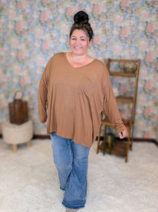 Jamie Luxe Slouchy Long Sleeve Top