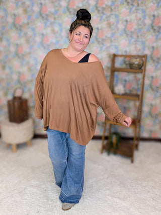 Jamie Luxe Slouchy Long Sleeve Top