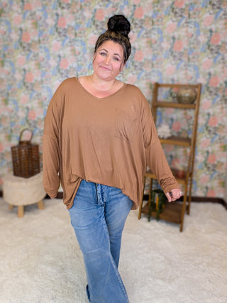 Jamie Luxe Slouchy Long Sleeve Top