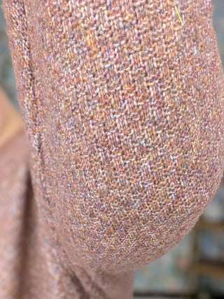 Jules Cozy Cardigan in Heathered Chestnut Brown