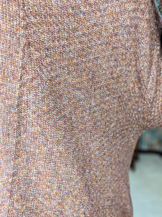 Jules Cozy Cardigan in Heathered Chestnut Brown
