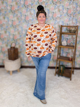 Blair Mockneck w/Thumbholes in Fall Vibes (3 Prints)