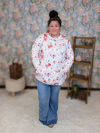 PHC Cloud Funnelneck Pullover in Rose Bloom