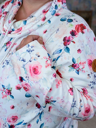 PHC Cloud Funnelneck Pullover in Rose Bloom