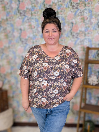 Ashley Ultimate Dolman Short Sleeve Tee in Florals (4 Prints)